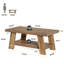 Table basse de style campagnard 47,2 po avec rangement, table centrale rustique en bois à 2 niveaux pour le salon ou le bureau personnel-1962028741