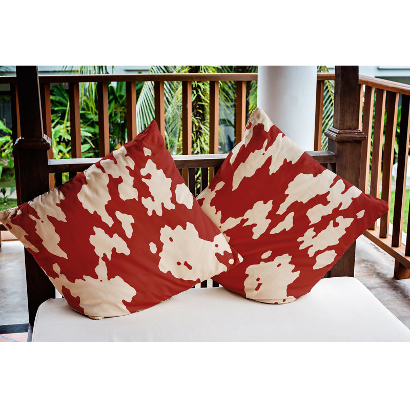 Coussin décoratif intérieur / extérieur Animal, 18 po x 18 po, Érable rouge