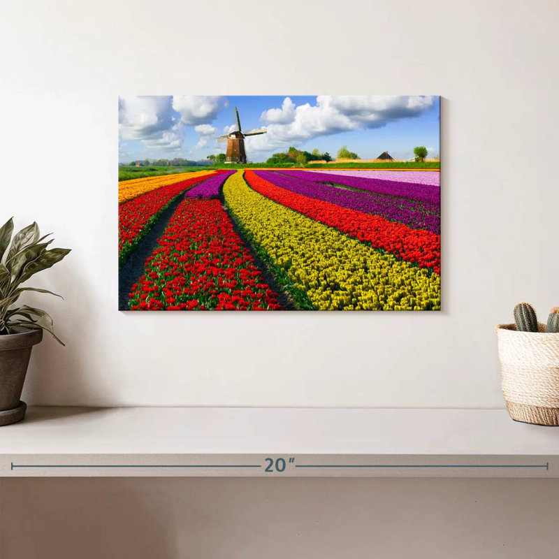 Ferme de tulipes pittoresque Alvord, H 8 po x l 12 po