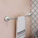 Savannah 24 in. Wall Mounted Towel Bar in Matte Black and Polished Chrome