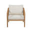 Fauteuil club d'extérieur en bois d'acacia Westin (ensemble de 2)