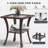 LayinSun 3 Pieces Swivel Gliders Patio Chairs Set With Side Table-151484320-151484327