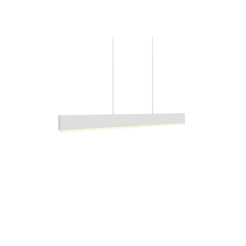 Luminaire suspendu linéaire Gooden, Marbre, Blanc