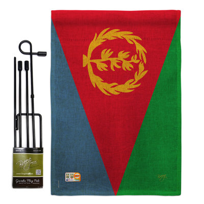 Double Sided 18.5'' H x 13'' W Polyester Flag Set