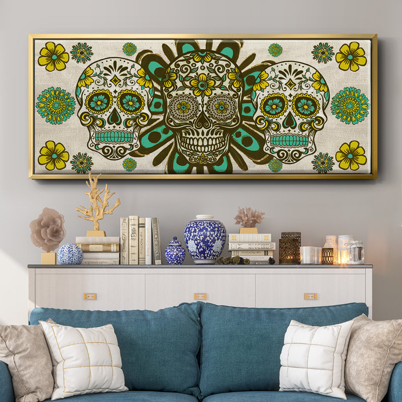 Collection Dia de los Muertos, toile D encadrée, H 8 po x l 20 po