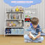 Johnson Metal Book Display, Bookshelf And Toy Storage Organizer - 4 Tier Book Shelf-1249504151