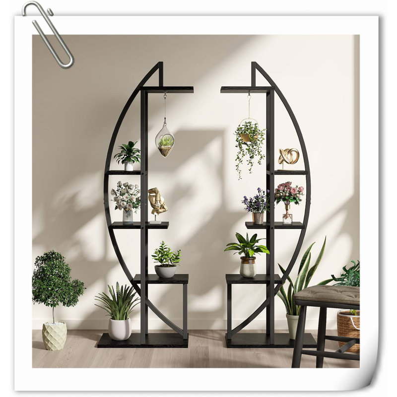 Support pour plante à 5 niveaux en métal