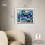 «Stellar Shard Core Shadowbox», impression de géode bleue par Art Remedy-115120402-115120401