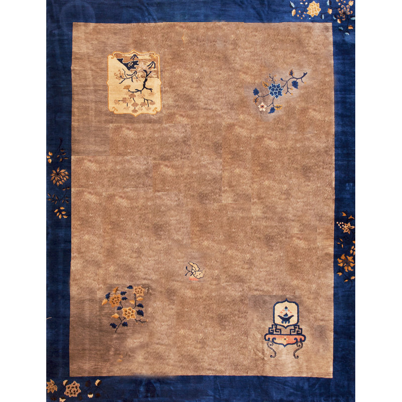 Antique Peking Room Size Wool Grey Rug