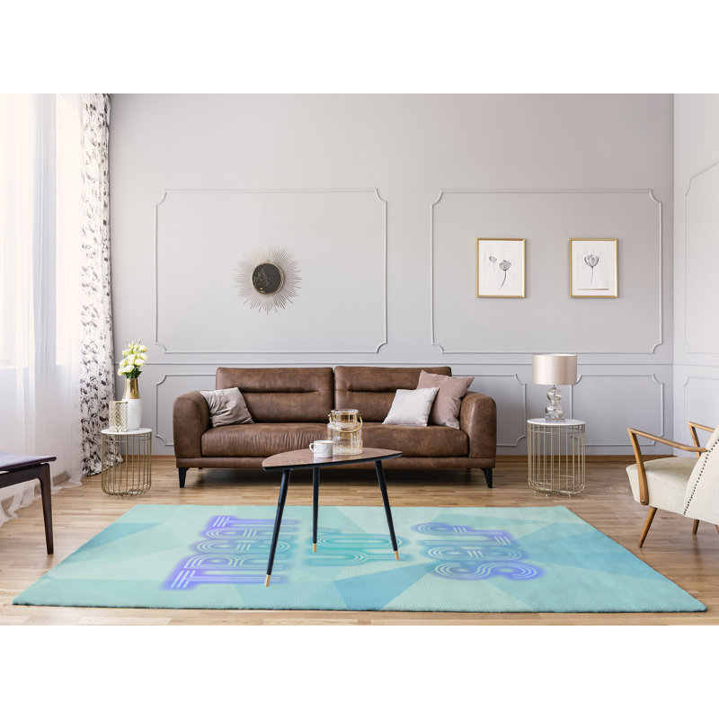 Tapis en poly-chenille en polyester à auto-entretien, Rectangle 8 pi x 10 pi