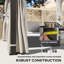 10 Ft. W x 10 Ft. D Metal Hardtop Gazebo-1273648150