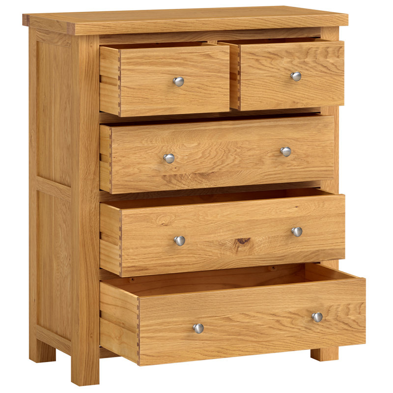 Dover 85 cm W Chest of 5 Drawers