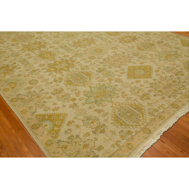 Faiyaz Wool Oriental Indoor Rug, Rectangle 9' x 12'