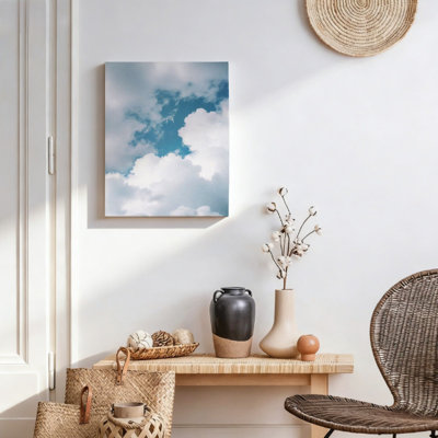 Soft Cloud Landscape 16x20 Canvas Print Minimalist Decor