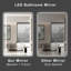 Anti-fog Tempered Glass LED Bathroom Mirror, 3 Colour Temperature with Front and Backlight, Rohs and CRU Compliant-600325170-600325180