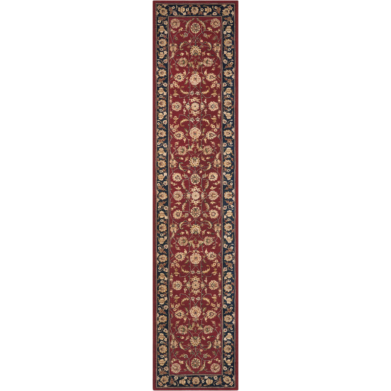 Oakleaf Wool Oriental Indoor Rug, Runner 2'6" x 12'