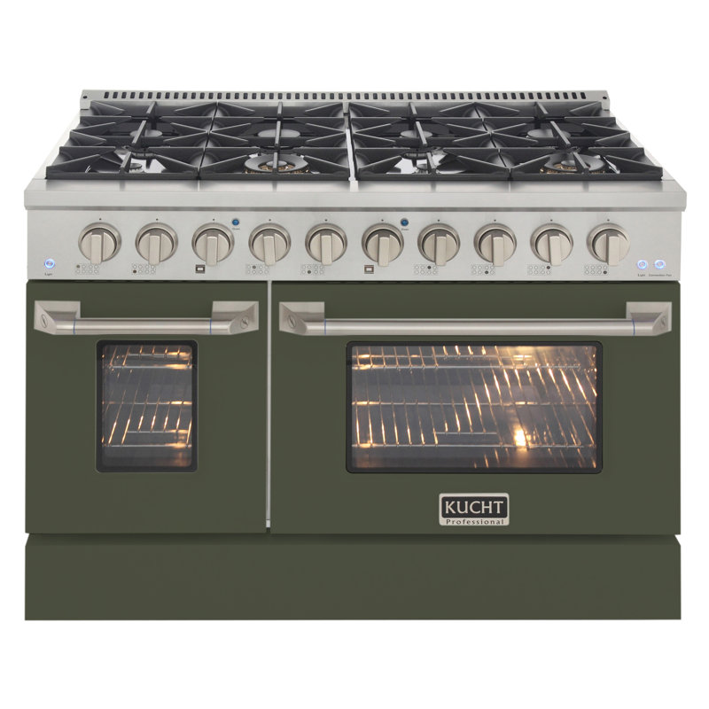 48" 6.7 Cu. ft Freestanding Gas, Liquid Propane, Olive Green