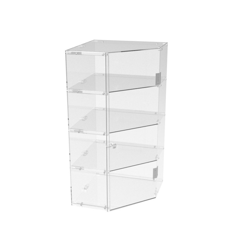 Fixclear Acrylic Candy Bin Partitioned Dry Food Display Spices Container Retail Donut Cookie Bin Ships Knock Down 4 Tier Shelf Display 100826-NEW
