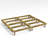 Powersheds 8 x 8ft Pressure Treated Timber Base Kit