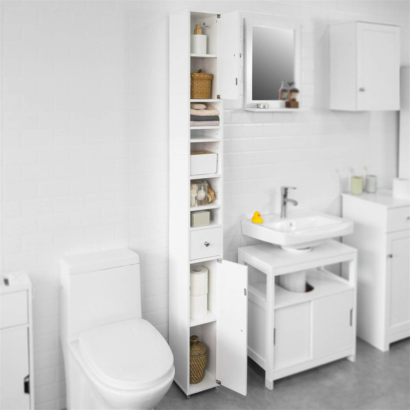 Ambroz Bathroom Cabinet, White