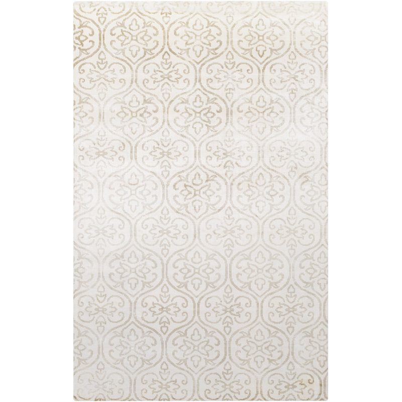 Twining Viscose Damask Indoor Rug, Rectangle 8' x 11'