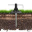  10 in. Solar Lamp Post Installation Kit with EZ-Anchor In-Ground Auger