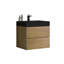 Mobilier de meuble-lavabo moderne - chêne naturel de 24 po, capacité de tiroir spacieuse, rangement silencieux pour tiroirs silencieux, fonction silencieuse-1203310079