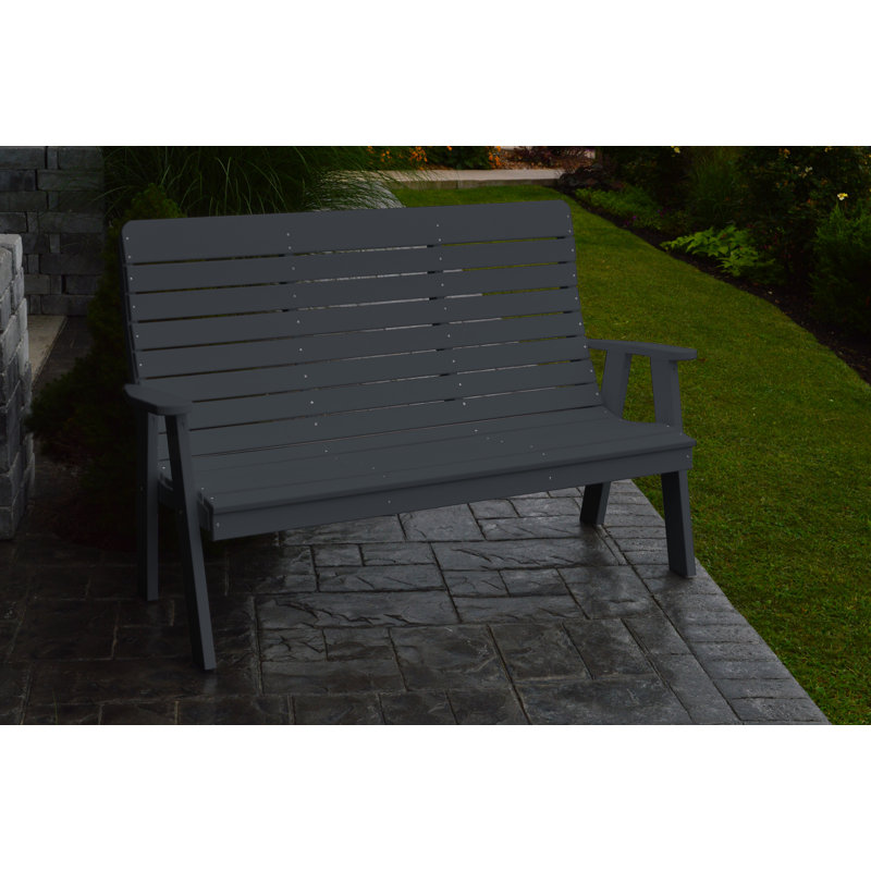 Banc de jardin 5 'Winston, Gris foncé