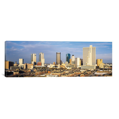 'Fort Worth Skyline Cityscape' Photographic Print on Wrapped Canvas