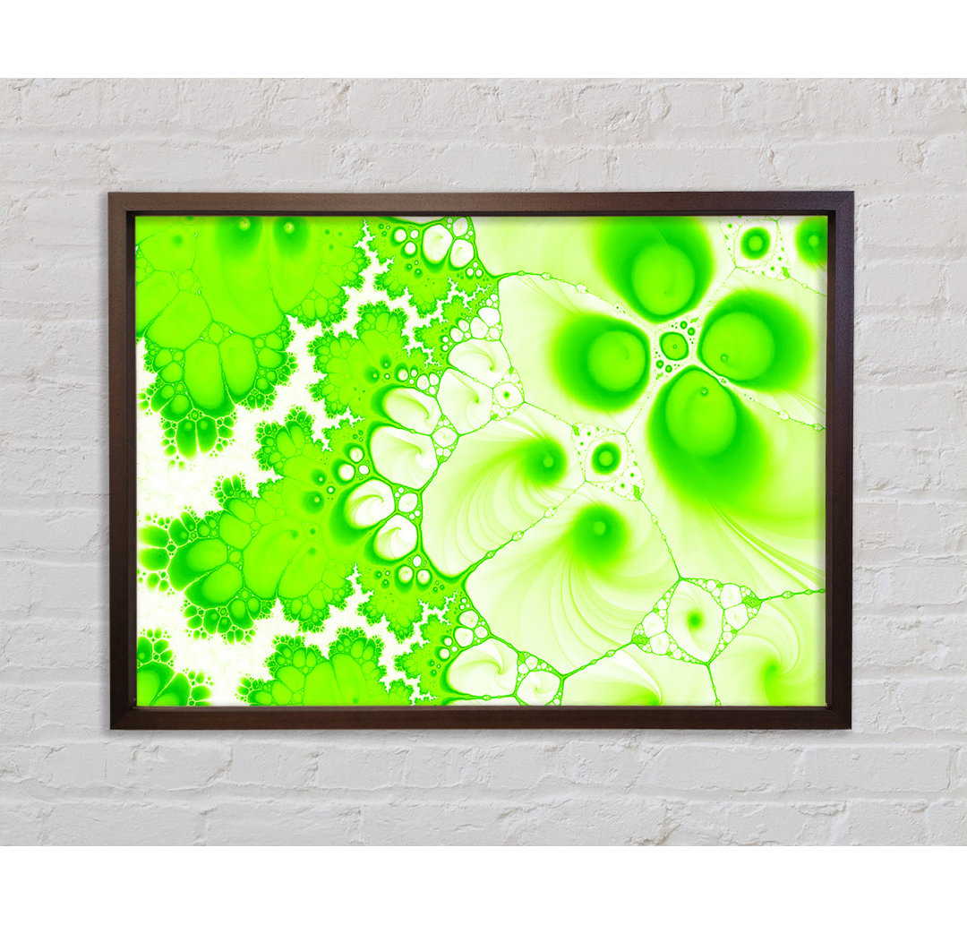 Hydrolysis Dream Lime Green - Einzelner Bilderrahmen Kunstdrucke auf Leinwand