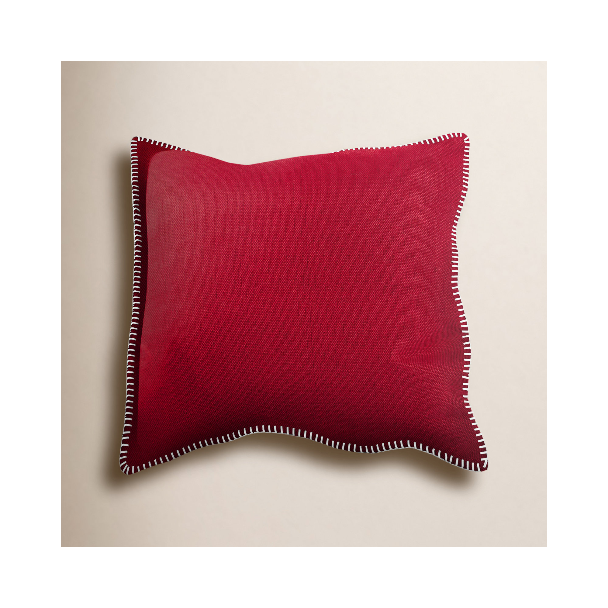 Ivara Cotton Throw Pillow, Red