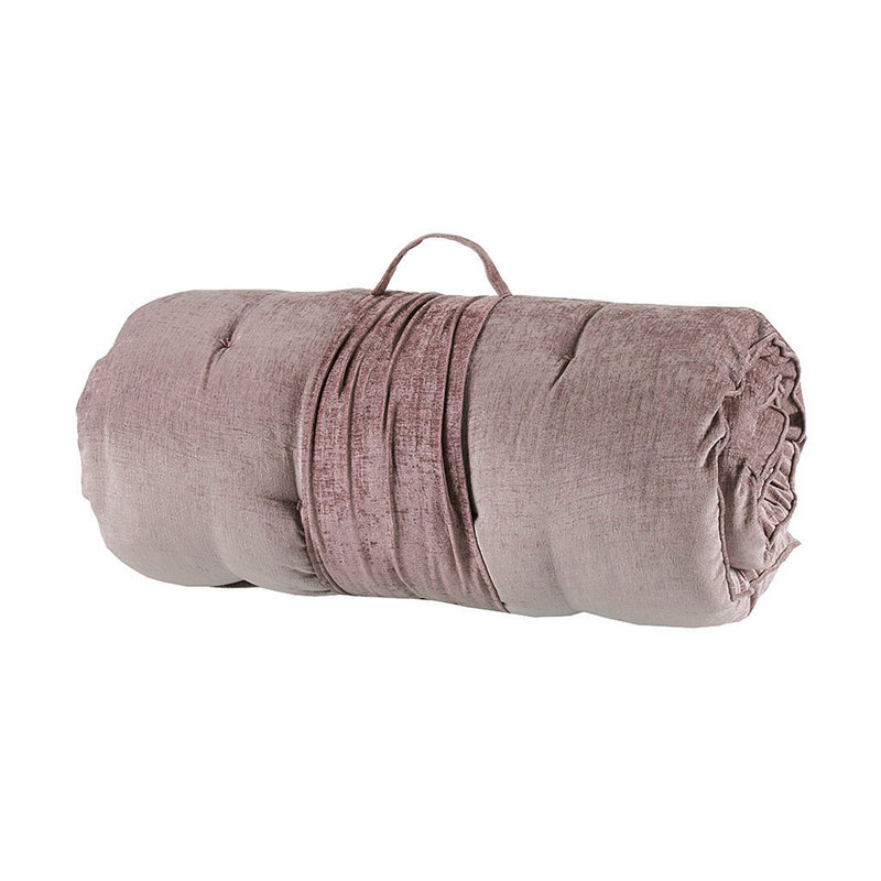 Coussin de sol Poly Chenille 27 po, Rosé, Très grand lit