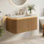 30" Wall Mounted Single Sink Bathroom Vanity with Engineered Marble Top-1149367690