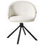 48cm H Polyester Upholstered Upholstered Back Armchair in White