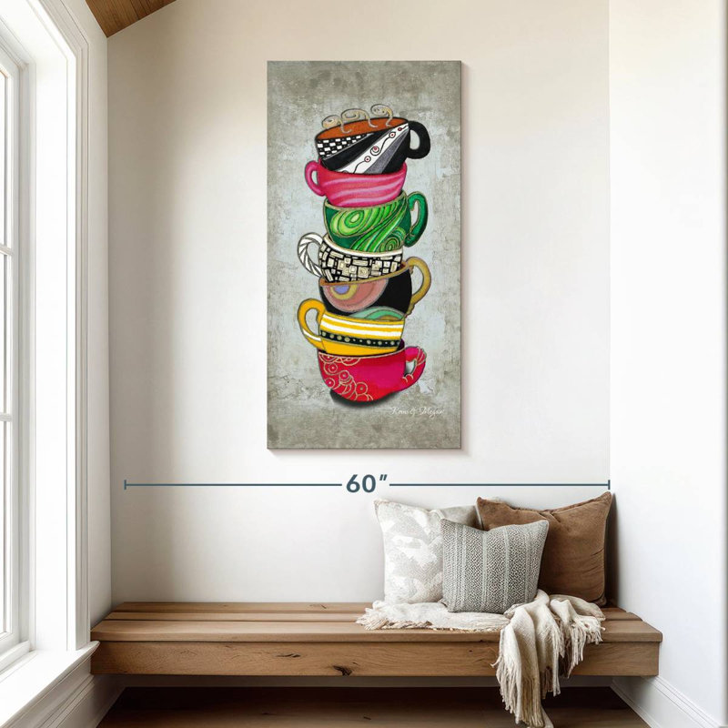 Collection Cuppa Stacked Hot II, H 48 po x l 24 po