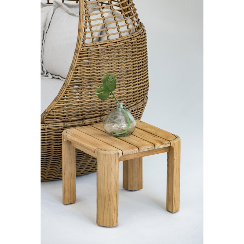 Natural Teak Outdoor Teak Side Table