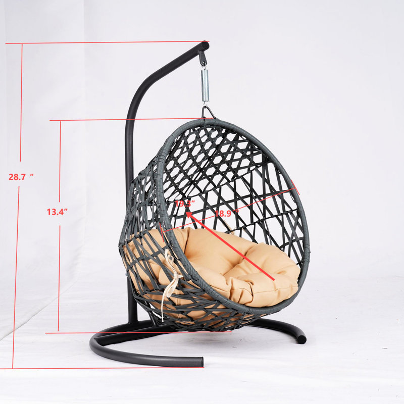 Fauteuil à œufs pour chat avec coussin, jaune - Créez un espace de repos confortable pour les animaux de compagnie. Les matériaux, la fabrication stable, le lit pivotant intérieur spacieux offrent des chats amusants et confortables aux petits animaux. Support en métal
