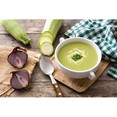 Zucchini Soup - Wrapped Canvas Print