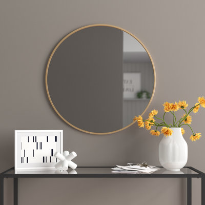Miroir d'appoint mural moderne en aluminium