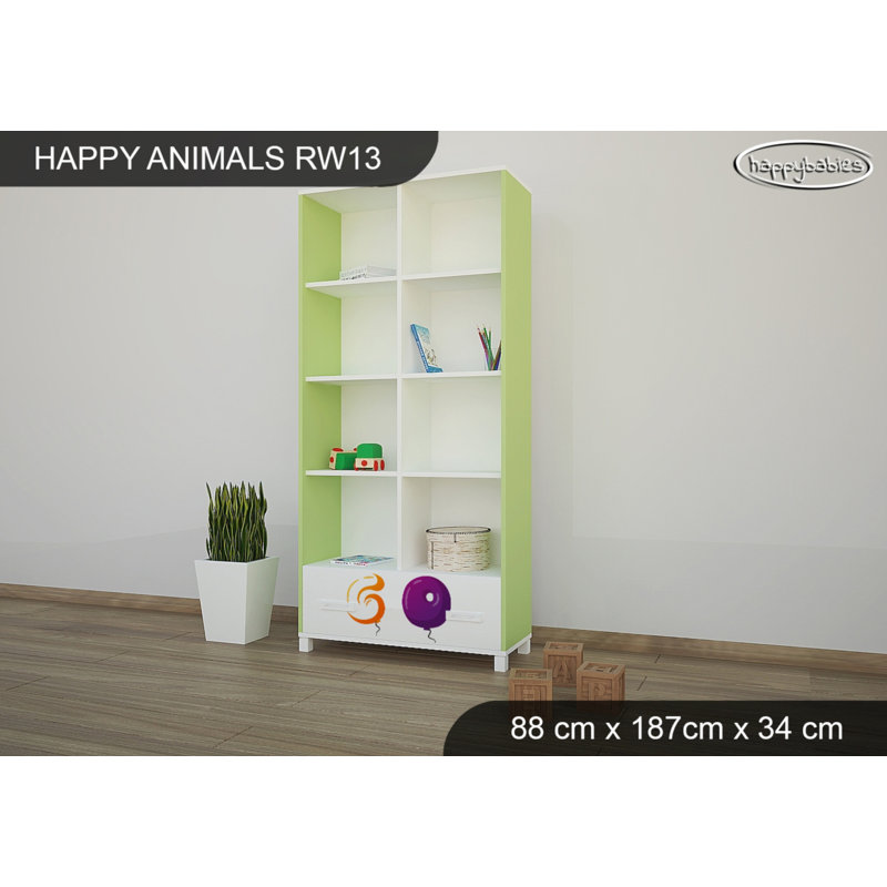 187cm H X 88cm W Animals Kids Cube, Green