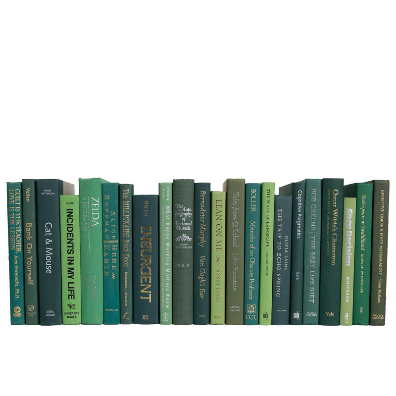 Livres décoratifs - Buis - Livres verts au pied