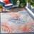 South Hadley Floral Gray/Rust/Navy Indoor / Outdoor Area Indoor/Outdoor Area Rug-1216250001