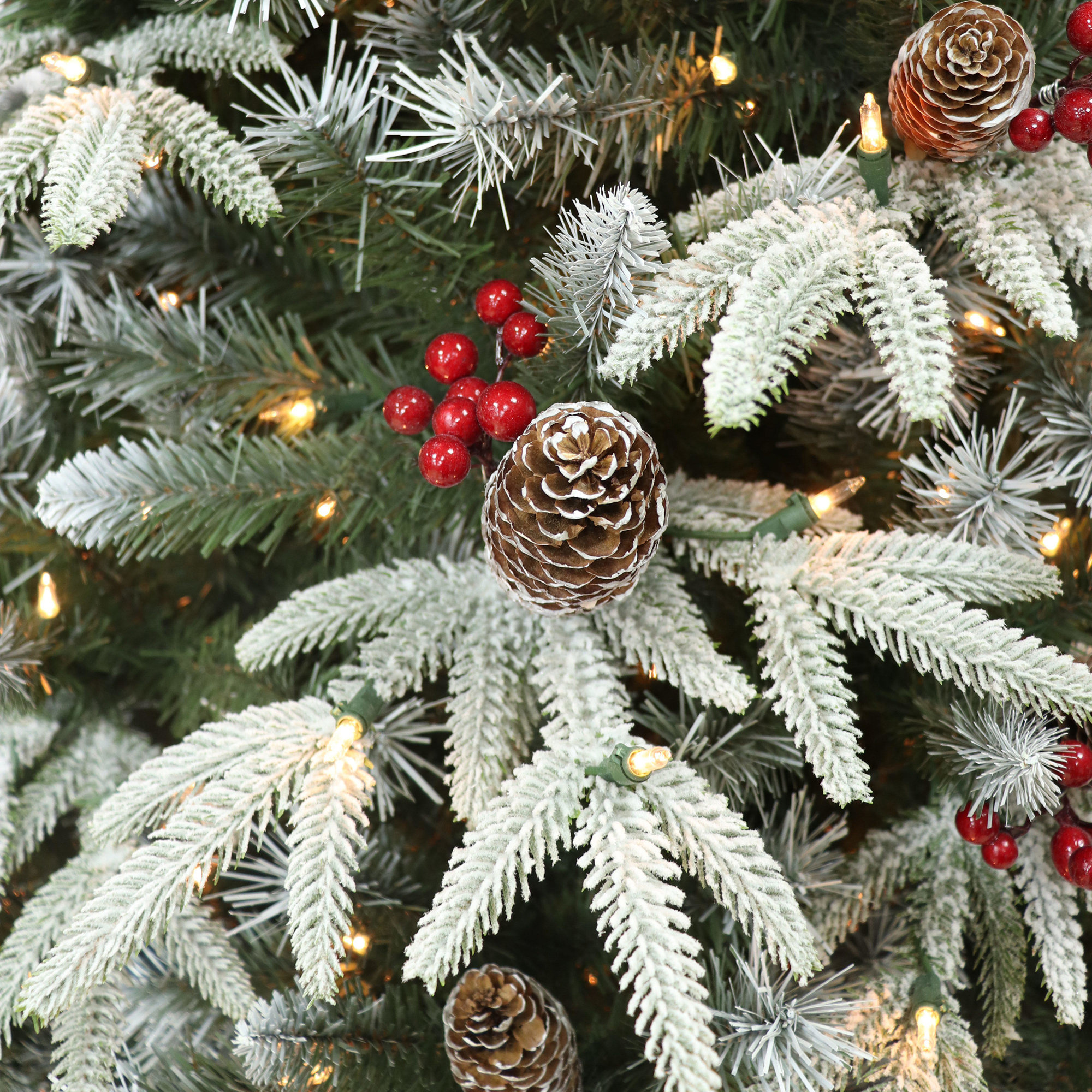 78' Lighted Artificial Fir Christmas Tree