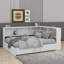 Lit de jour double en métal avec couchette et ports USB-2043932992