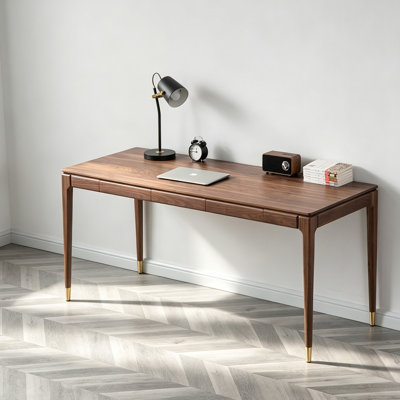 Bureau à domicile rétro en bois massif