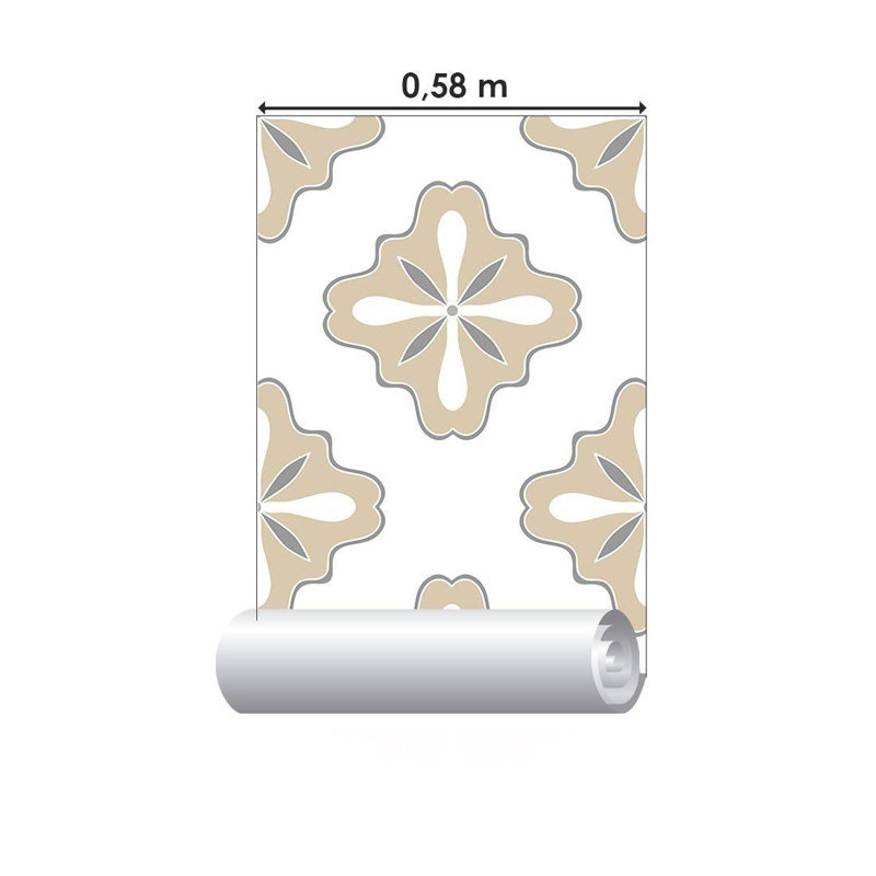 Rouleau de papier peint adhésif L 126 po x l 24 po