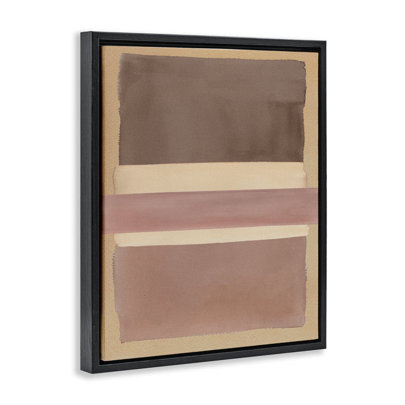 Cadre flottant Fun with Neutral Hues, design par Nina Jacobs, Cadre flottant noir de jais, H 21 po x l 17 po