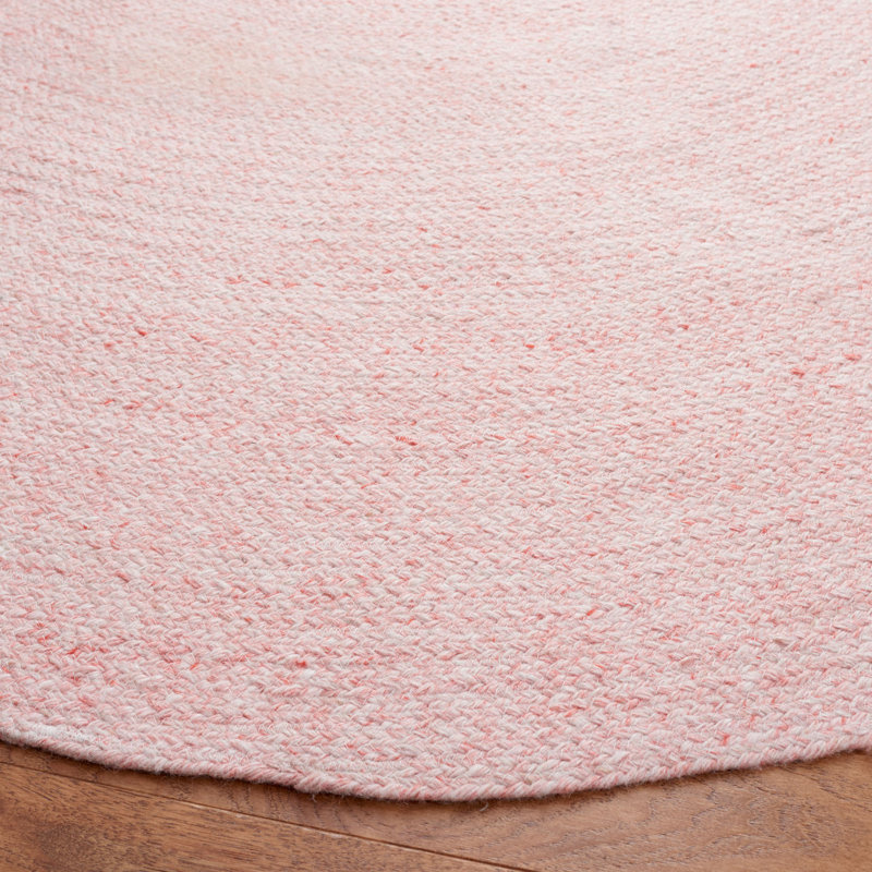 Rinu Hand Woven Performance Solid Color Rug, Round 7'