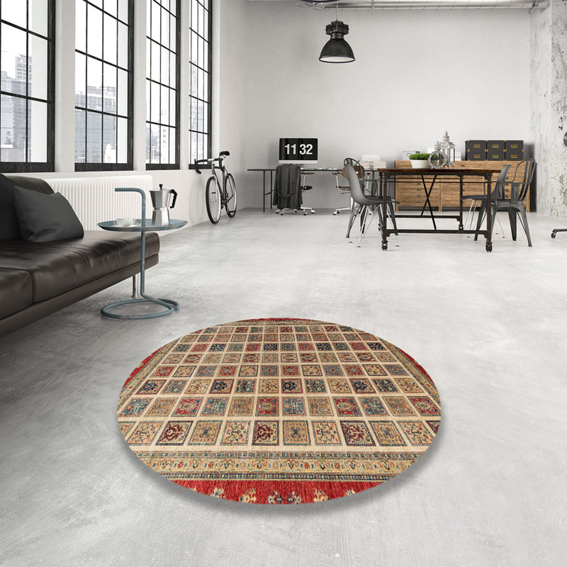 Abstract Indoor Rug, Round 3'