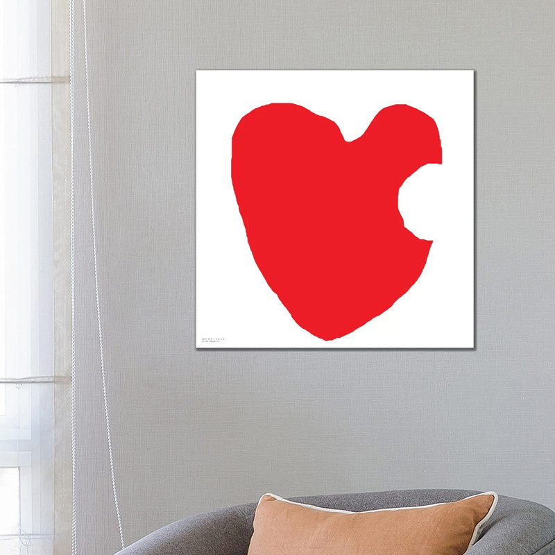 Heart - Wrapped Canvas Print, 91.44cm H x 30.48cm W x 3.81cm D